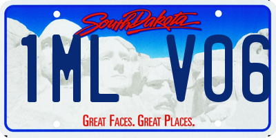 SD license plate 1MLV06