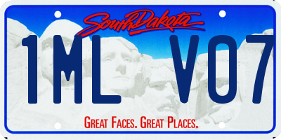 SD license plate 1MLV07