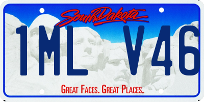 SD license plate 1MLV46