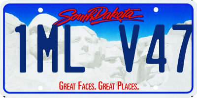 SD license plate 1MLV47