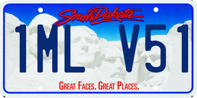 SD license plate 1MLV51