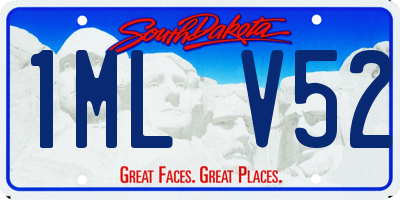 SD license plate 1MLV52