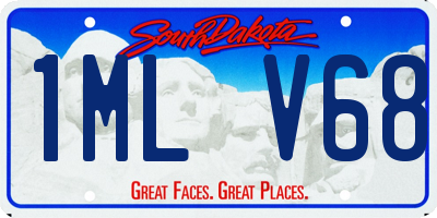SD license plate 1MLV68
