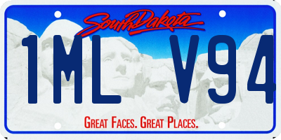 SD license plate 1MLV94