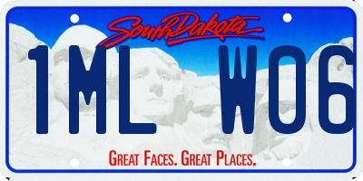 SD license plate 1MLW06