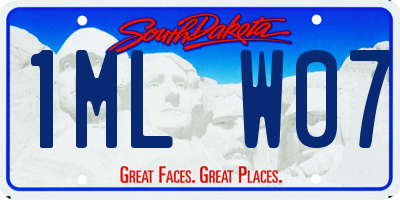 SD license plate 1MLW07