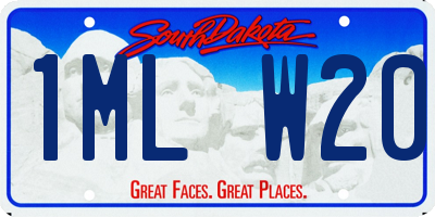 SD license plate 1MLW20
