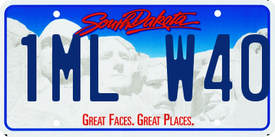SD license plate 1MLW40