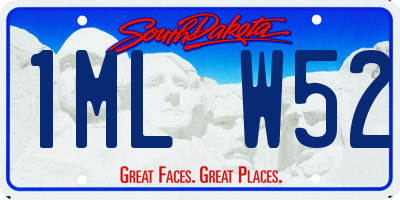 SD license plate 1MLW52