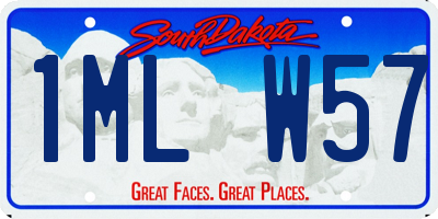 SD license plate 1MLW57