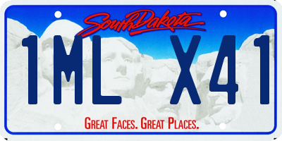 SD license plate 1MLX41