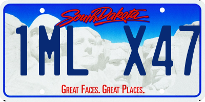 SD license plate 1MLX47