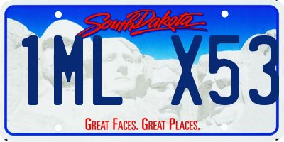 SD license plate 1MLX53