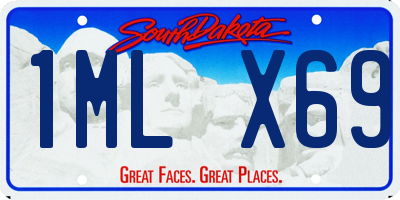 SD license plate 1MLX69