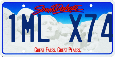 SD license plate 1MLX74