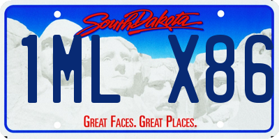 SD license plate 1MLX86