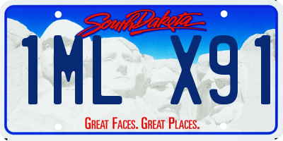 SD license plate 1MLX91