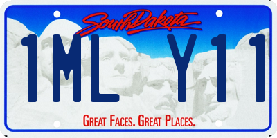 SD license plate 1MLY11