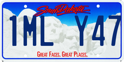 SD license plate 1MLY47