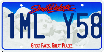 SD license plate 1MLY58