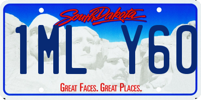 SD license plate 1MLY60