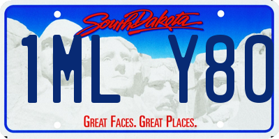 SD license plate 1MLY80