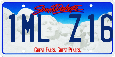 SD license plate 1MLZ16
