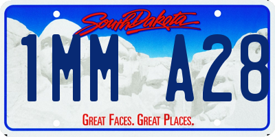 SD license plate 1MMA28