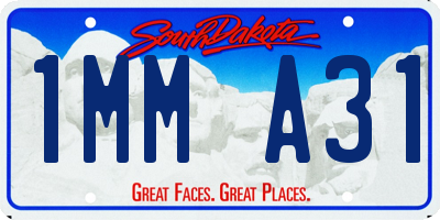 SD license plate 1MMA31
