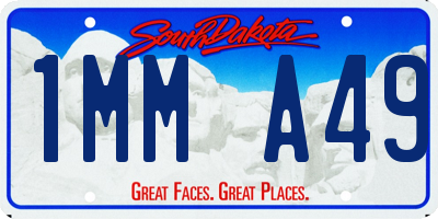 SD license plate 1MMA49