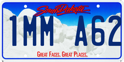 SD license plate 1MMA62