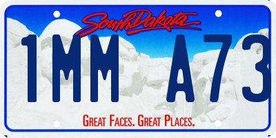 SD license plate 1MMA73