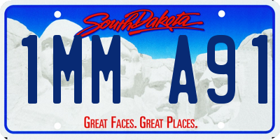 SD license plate 1MMA91