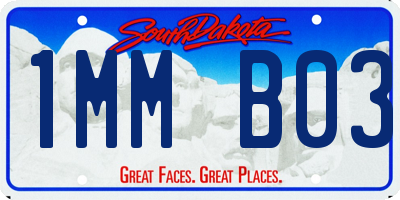 SD license plate 1MMB03