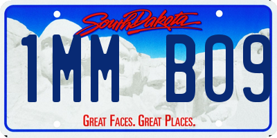 SD license plate 1MMB09