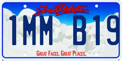 SD license plate 1MMB19