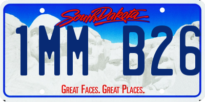 SD license plate 1MMB26