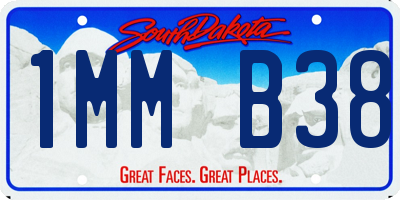 SD license plate 1MMB38
