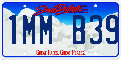 SD license plate 1MMB39