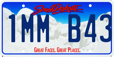 SD license plate 1MMB43