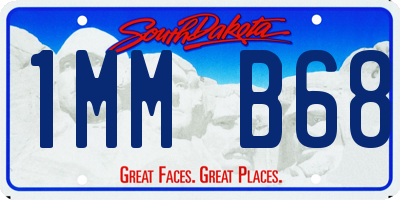 SD license plate 1MMB68