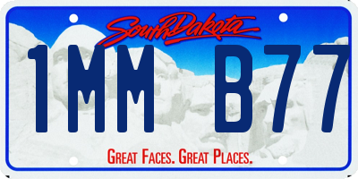 SD license plate 1MMB77