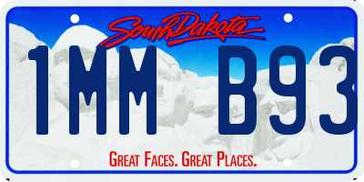 SD license plate 1MMB93