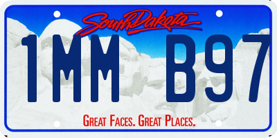 SD license plate 1MMB97