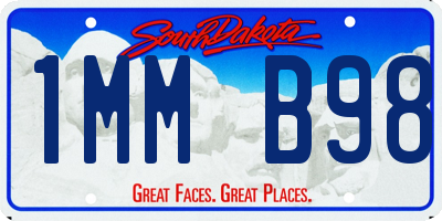 SD license plate 1MMB98