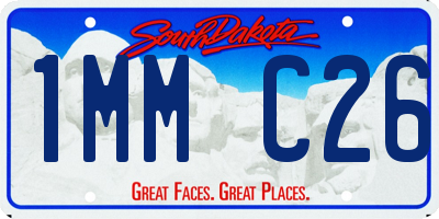 SD license plate 1MMC26
