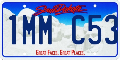 SD license plate 1MMC53