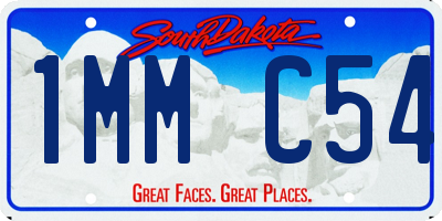 SD license plate 1MMC54