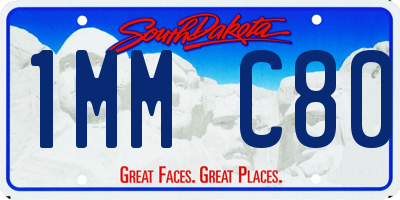 SD license plate 1MMC80