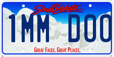 SD license plate 1MMD00